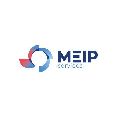 création graphique identité visuelle logo MEIP services papeterie agence de communication Orléans