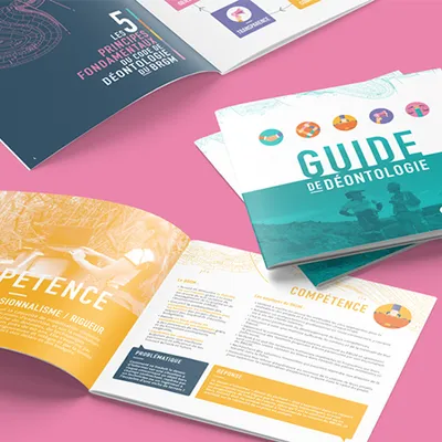 création visuel campagne d'affichage interne brgm entreprise agence de communication newsletter