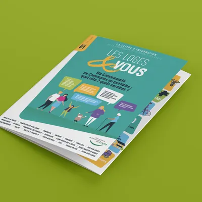 création lettre d'information magazine mise en page communauté de communes des loges Loiret