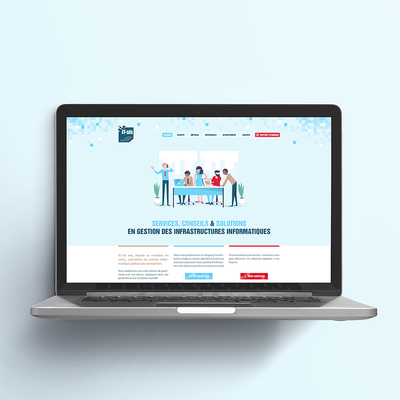 création conception maquette interface site web it-sis agence de communication