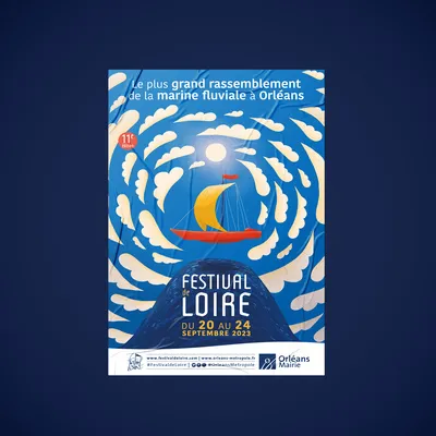 création identité visuelle saison événement festival de Loire Orléans mairie affiche campagne d'affichage agence de communication illustrations