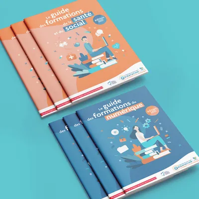 création graphique mise en page guides orientation étudiants région Centre-Val de Loire agence de communication brochures